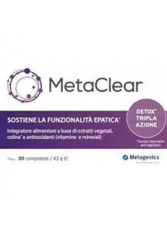 Metagenics Metaclear 30 compresse