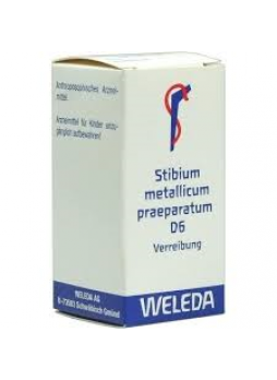 Weleda Stibium metallicum praeparatum D6 polvere 50g sop