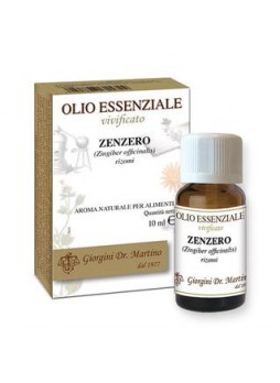 Dr. Giorgini Olio Essenziale Vivificato di ZENZERO (Zingiber officinale) 10ml