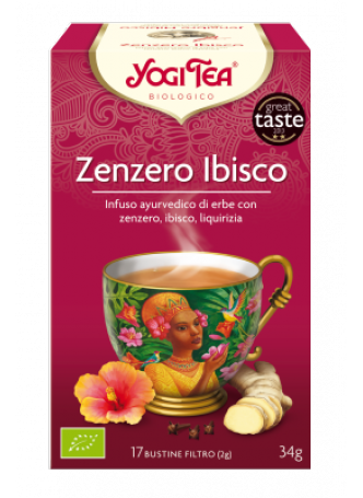 Yogi Tea Zenzero e Ibisco Bio 17 bustine